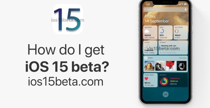 How do I get iOS 15 beta